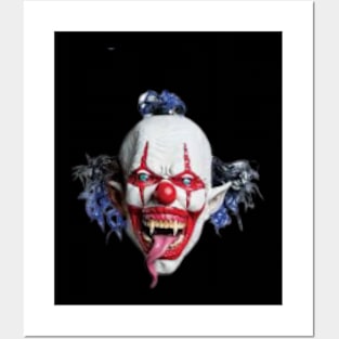 Halloween scary clown Posters and Art